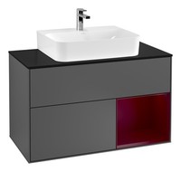 Villeroy & Boch Finion Waschbeckenunterschrank FüR Becken Mittig Regal Rechts...