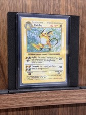 Raichu Pokémon TCG Shadowless Individual Collectible Card Game