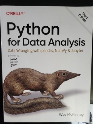 Python for Data Analysis : Data Wrangling with Pandas, NumPy, and Jupyter by Wes