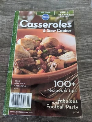 PILLSBURY CASSEROLES & SLOW COOKER 2007 PAPERBACK FREE US SHIP PREOWNED - Image 1 of 2