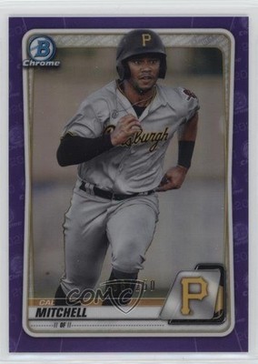 2020 Bowman Chrome Prospects Purple Refractor /250 Cal Mitchell #BCP-43 1c37