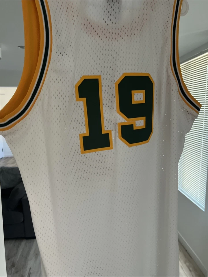 Camiseta deportiva Seattle Supersonics Hardwood Classic Lenny Wilkens L Foto 2 de 4
