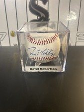 David Robertson Signed Autograph Official ROMLB Baseball with Display Case