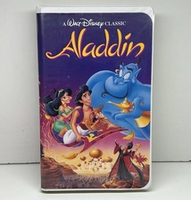 Aladdin VHS 1992 Disney Video Tape Black Diamond Classic 90s Movie VTG Clamshell