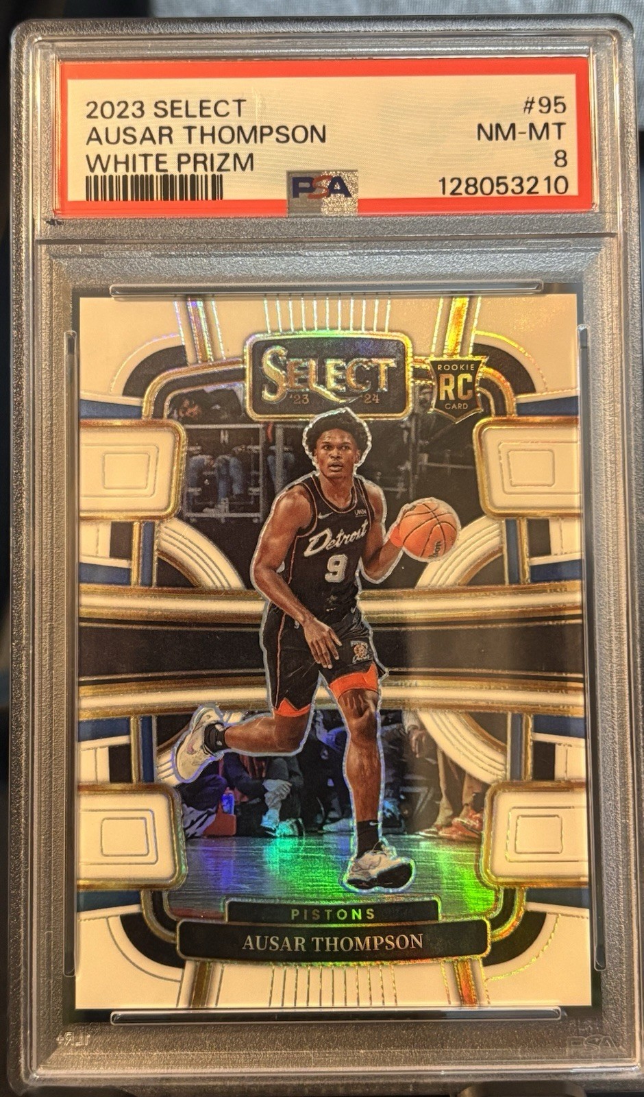 🔥2023-24 Select Concourse Ausar Thompson White Prizm /149 SP 📈Pistons ⭐️