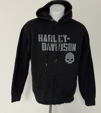 harley davidson Men  s Hoodie Large No Rips Sigs Of Regular NormalWear Color Fade