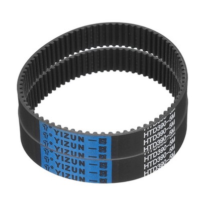 2 Stück HTD-5M Gummi-Zahnriemen 78 Zähne,390mm Teilungslänge x 20mm Breite