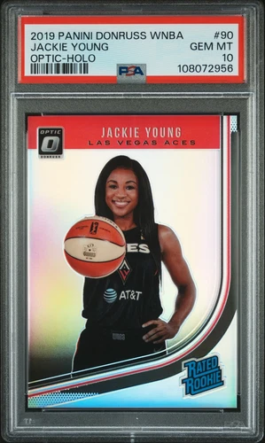 2019 PANINI DONRUSS WNBA OPTIC-HOLO #90 JACKIE YOUNG ROOKIE RC PSA 10