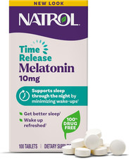 Natrol Melatonin 10Mg Tablets, Advanced Sleep Dietary Supplement for Restful Sle