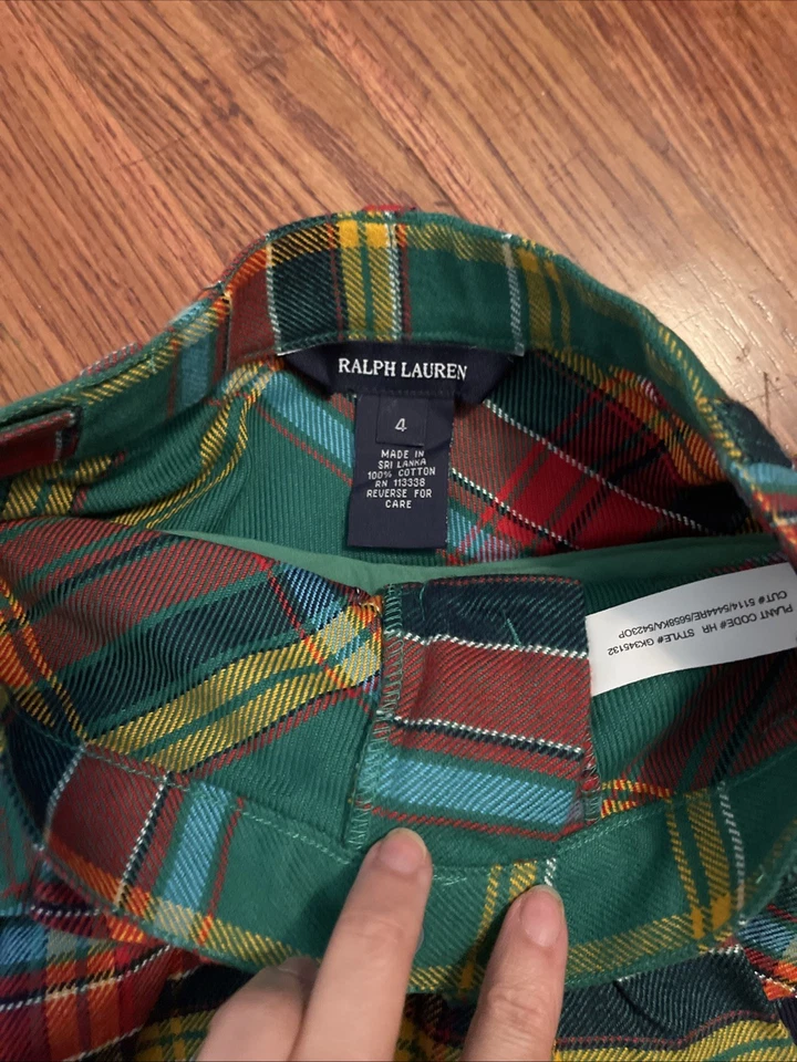 NUEVO Polo Ralph Lauren Niñas Rosa Falda Talla 4/4T $99 Foto 4 de 4