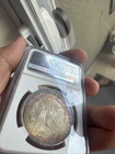 1885-P PCGS MS63 Morgan Dollar w/ Exceptional, Vivid Rainbow Toning & PQ Luster