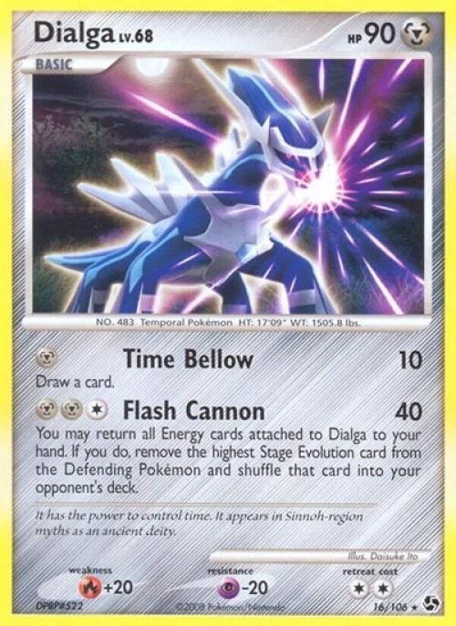 dialga pokemon card ebay Dialga 16/106 Great Encounters Pokemon Card Non-holo HP