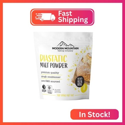 Diastatic Malt Powder (7oz) Dry Malt Powder for Baking, Improve Dough Rise, Enha