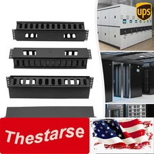 4pcs Horizontal Rack Mount Cable Management Cable Organizer Cable Raceways