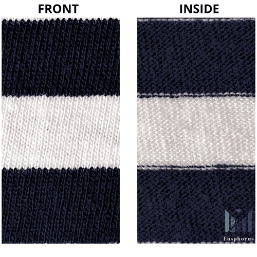 Dunkelblaues Matrosen TShirt gestreift Langarm Telnyashka Тельняшка (L) - Bild 4 von 5