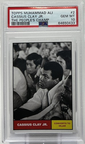 Muhammad Ali PSA 10- 2021 Topps-The People's Champ ‘Global Ambassador of Peace’