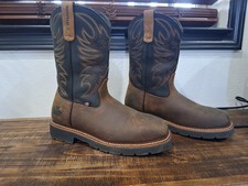 thorogood 9.5D mens square steel toe boots