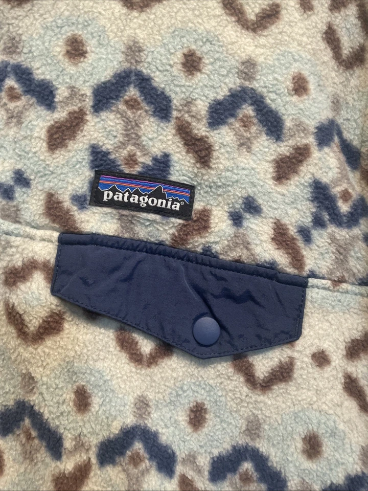 #4 Patagonia Synchilla Snap-T Fleece RARE!! Large Tundra Cluster Big Sky Blue - Image 2 of 4