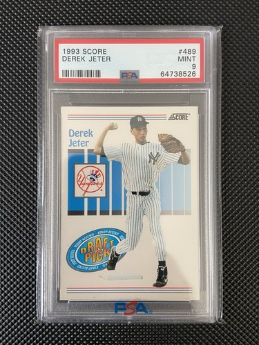 1993 Score #489 Derek Jeter RC PSA 9 New York Yankees Rookie 🐐