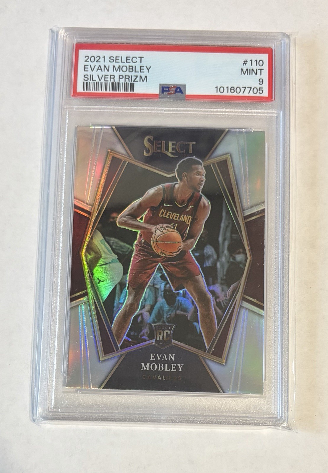 2021-22 Panini Select - Premier Level Evan Mobley #110 Silver Prizm (RC)
