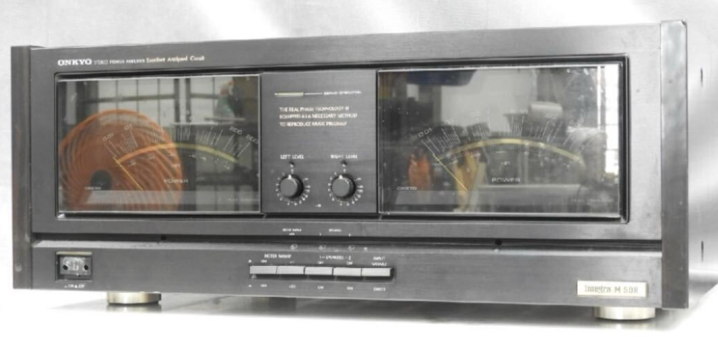 ONKYO M-508 LED Integra Stereo Power Amplifier Vintage 200W Used
