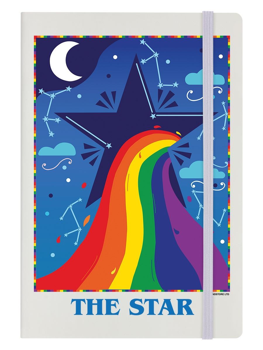 Deadly Tarot Pride - The Star Cream A5 Hard Cover Notebook