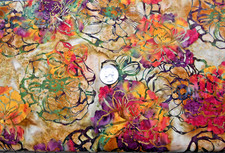 MODA BATIKS #76450-19  FLORAL" BTY