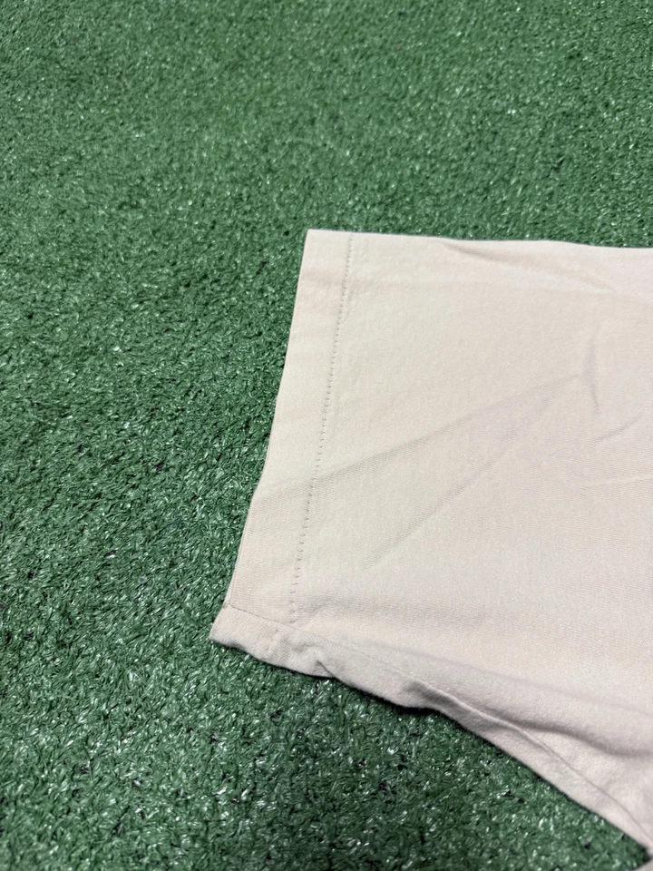 Vintage 90s Reebok Mens Shirt Size XL Tan Cream Embroidered USA Made VTG MARKED Foto 4 de 4