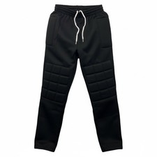 Just 4 Kicks Inc. Padded Goalkeeper Pants Goalie Soccer Training Black