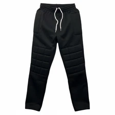 Just 4 Kicks Inc. Padded Goalkeeper Pants Goalie Soccer Training Black