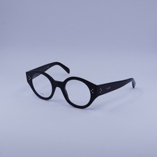 Celine CL50123I 001 Shiny Black 48mm Eyeglasses New Authentic