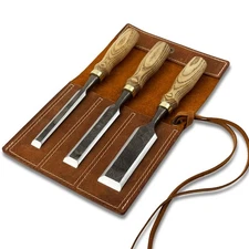 Wood Carving Chisels – Hand-Forged 52100 Steel Blades, Ash Handles, Woodworking