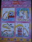 UNUSED vintage greeting card Gallant BIRTHDAY To Daughter, Happy Cat Scenes — photo 2