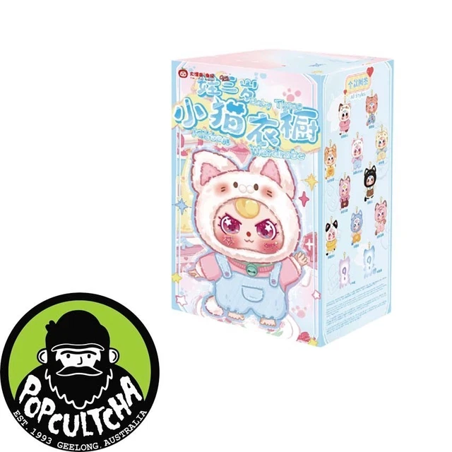 Baby Three - Kitten Wardrobe Blind Box Vinyl Plush Keychain (Single Unit) "New"