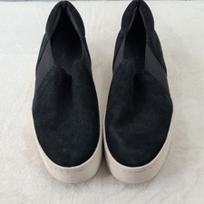 Vince Black Slip On Sneakers
