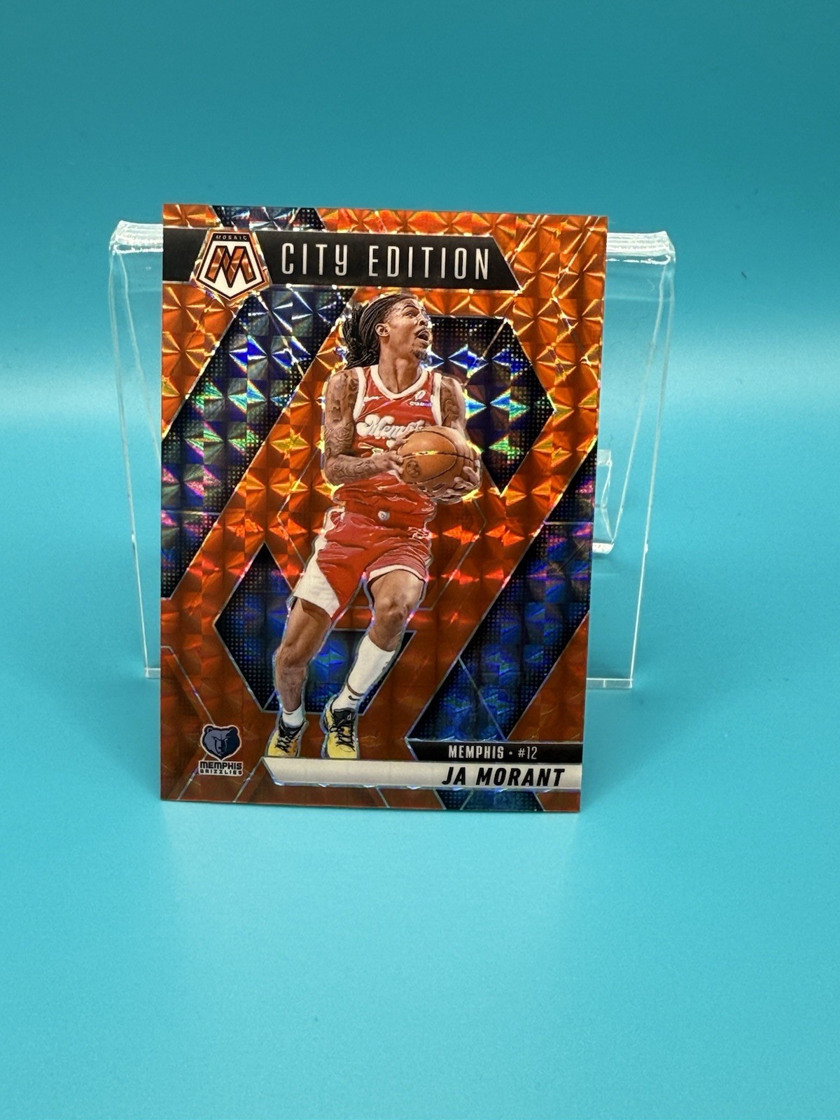2024-25 Mosaic Ja Morant City Edition Orange Prizm /249 #281