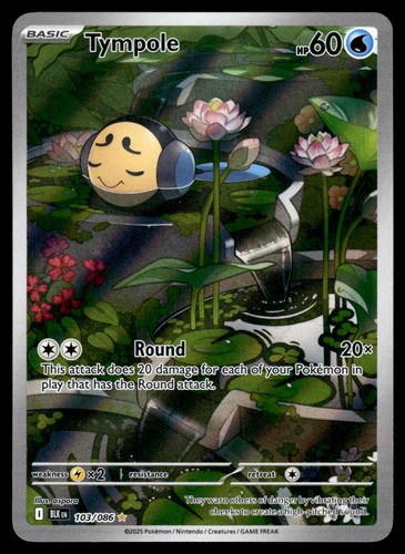 Tympole Holofoil 103/086 SV: Black Bolt NM