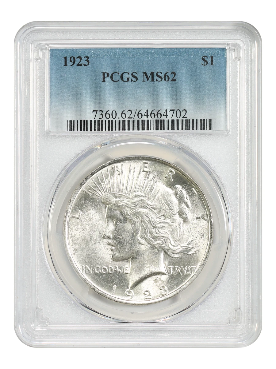 Grade MS 62 Peace US Dollars (1921-1935) for sale | eBay