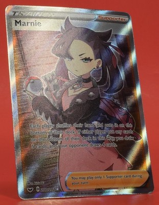 Pokemon TCG English Card Sword & Shield Marnie 200/202 Full Art | eBay