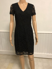 TAHARI Black Lace Sheath Dress Sz 2 NWT Mirabelle Lined