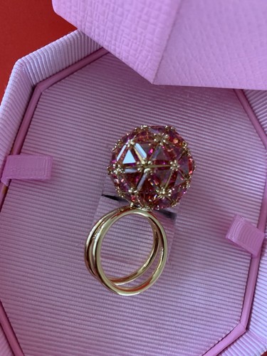 Swarovski Curiosa Round shape cocktail ring Size 58 New In Box + Gift bag💕❤️ - Picture 6 of 10