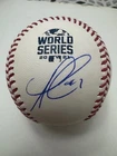 Ozzie Albies signed autographed 2021 WS Baseball Atlanta Braves With JSA COA