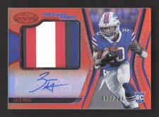 Zack Moss 2020 Panini Certified Freshman Fabric Orange #/349 Auto Rookie #235