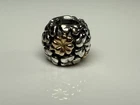 Pandora Sterling Silver 14k Two Tone Lucky Clover Bead Charm 790387 925 ALE