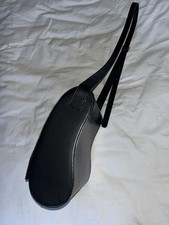 Jean Paul Gaultier 90s Black Leather Shoulder Bag Vintage Unique Design