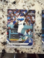 2025 TOPPS NOW PLATINUM MEMBER CARD WORLD SERIES CHAMPIONS KIKE HERNANDEZ #WS-12