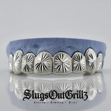Custom 8pcs Starburst Cuts Dust Grillz 925 Sterling Silverfree Mold Kit Custom 8pcs Starburst Cuts Dust Grillz 925 Sterling Silverfree Mold Kit