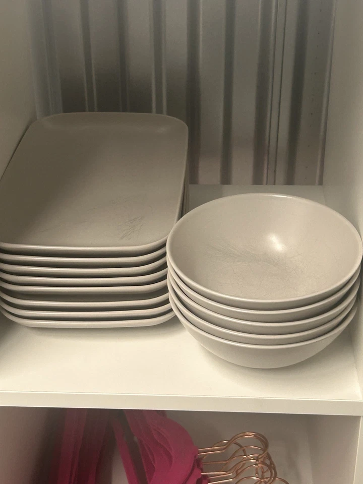 "Juego de 6 platos de cena de porcelana blanca de 10,5"" de pavo IKEA 20726" Foto 2 de 3