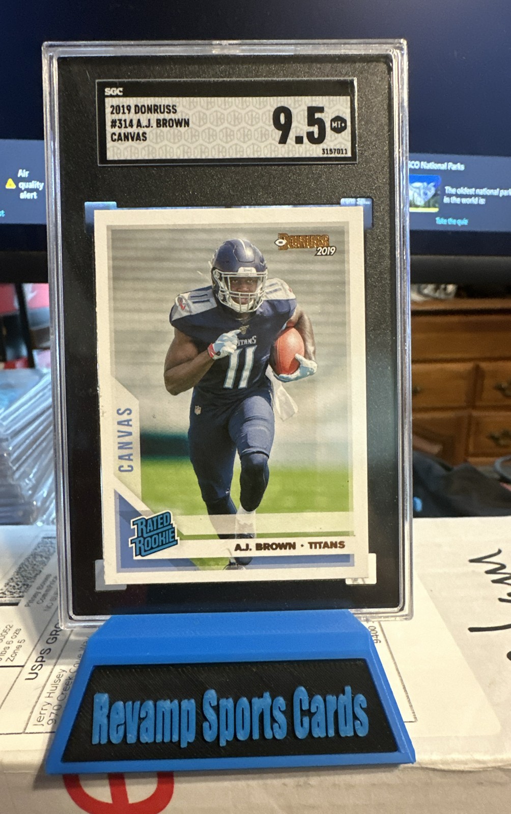 2019 Panini Donruss - Rated Rookie A.J. Brown #314 Canvas (RC)