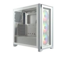 Corsair iCUE 4000D RGB Airflow Mesh Front Panel Mid-Tower, White, 3x AF120 RG...